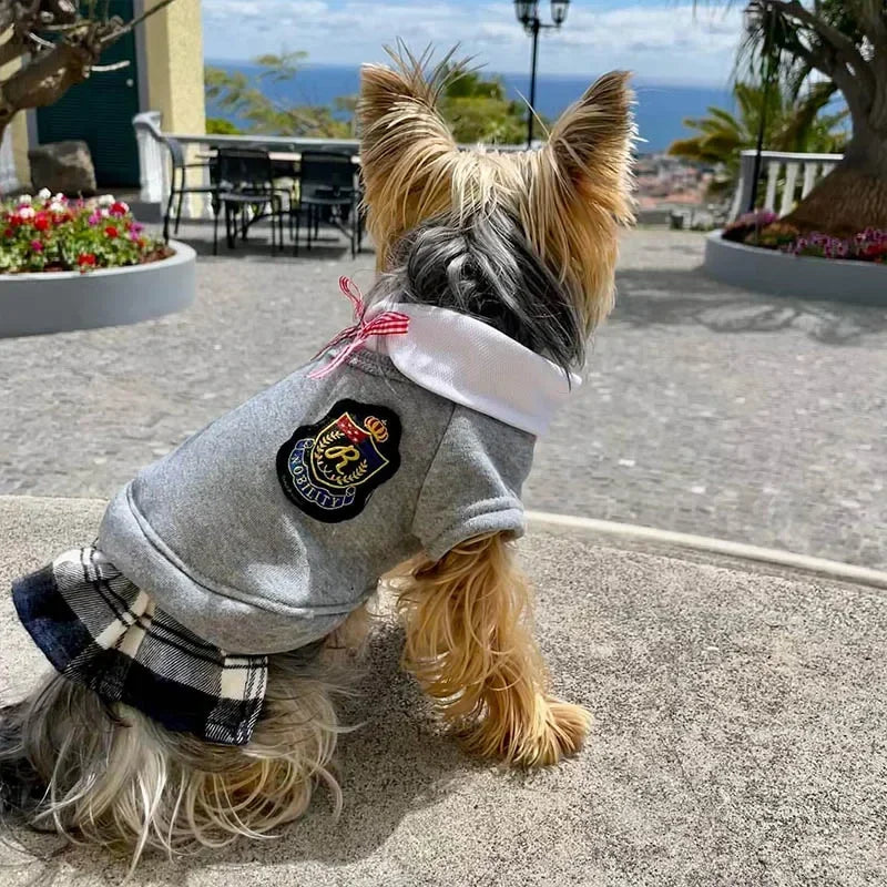 School Uniform Outfit for Small Dogs