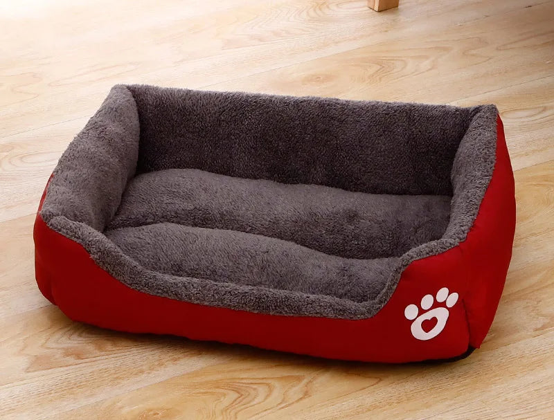 Square Dog Bed with Raised Sides - 9 / 76x56 cm