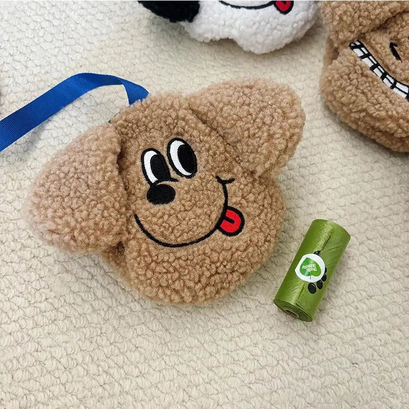Plush Puppy Poop Bag Holder
