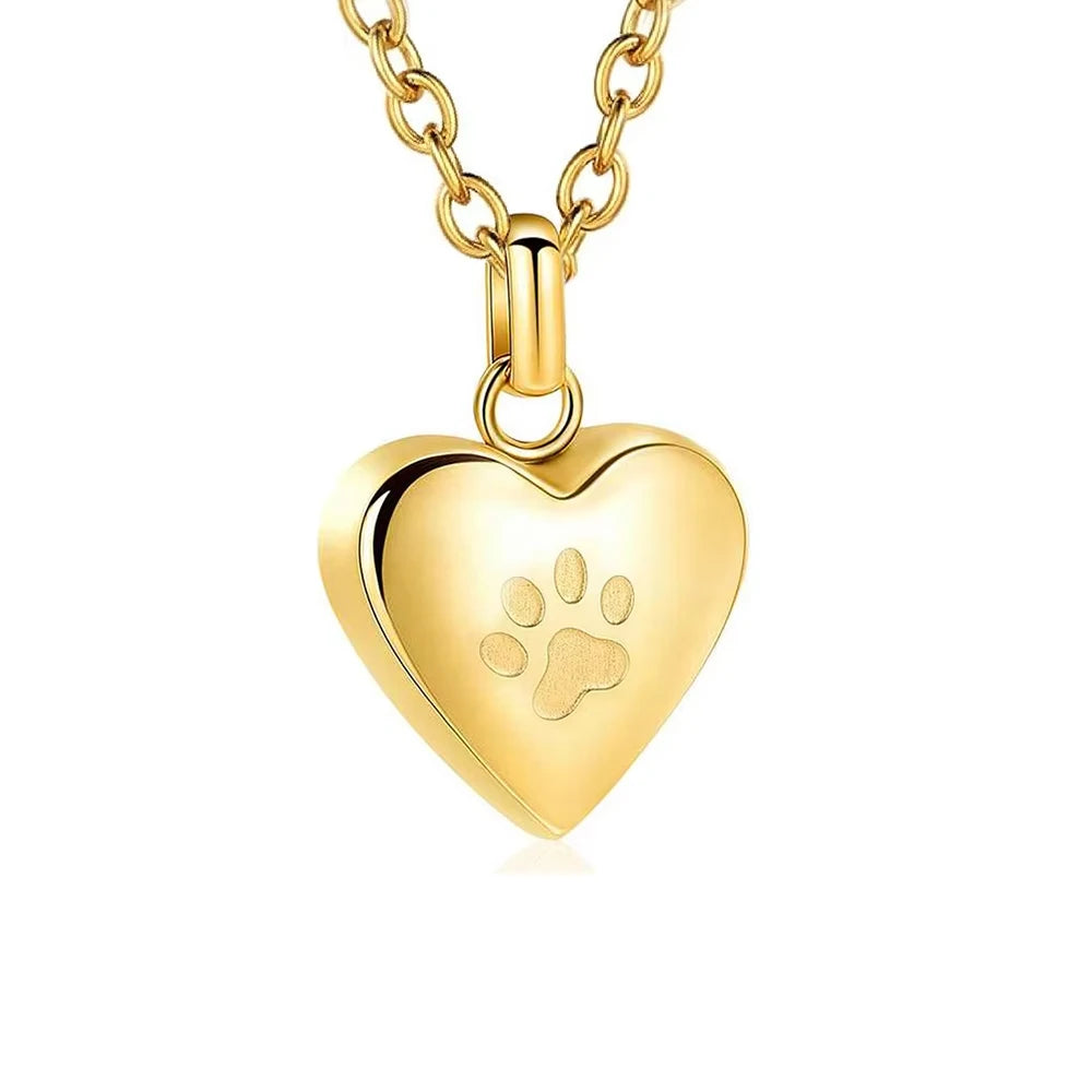 Paw Heart Keepsake Necklace