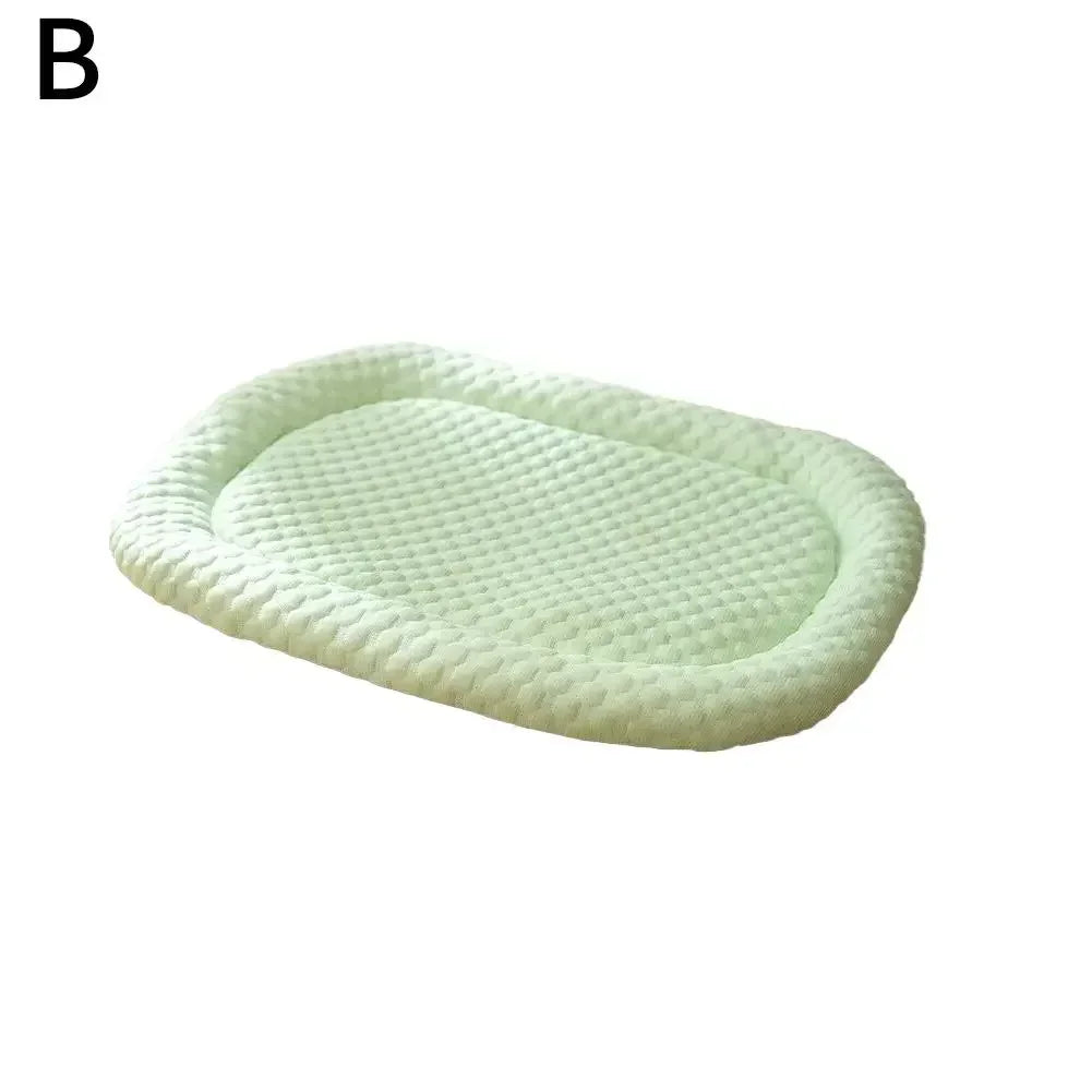 Cooling Pet Bed, Ice Silk - Green / 40 x 30 cm