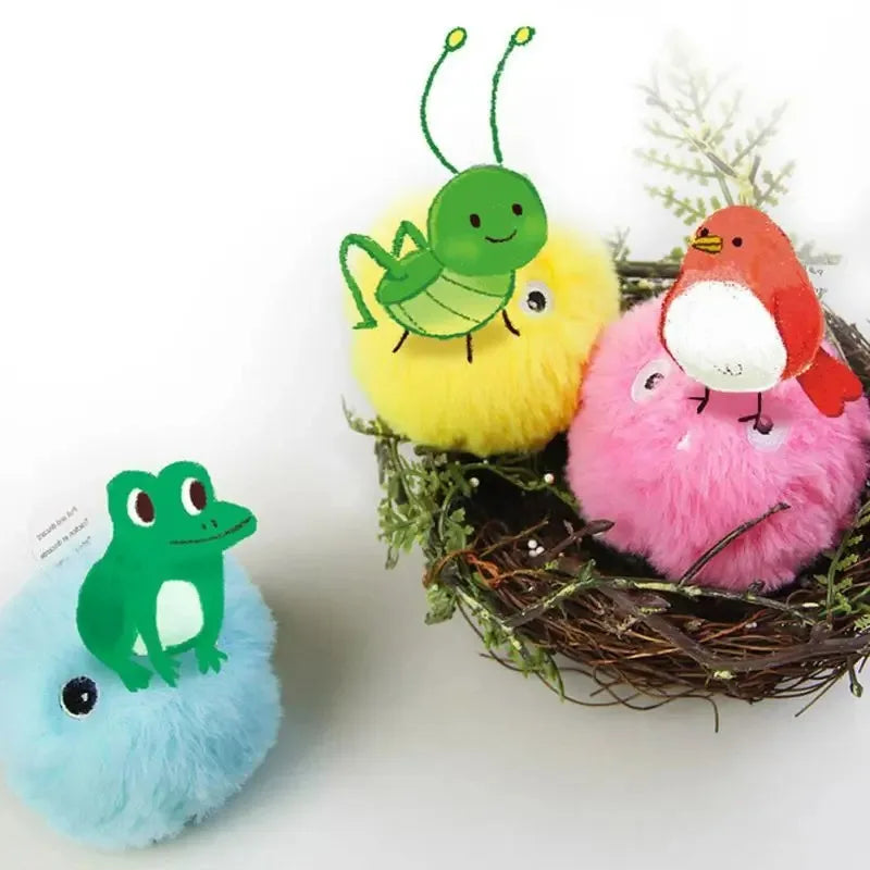 Chirping Plush Ball Cat Toys