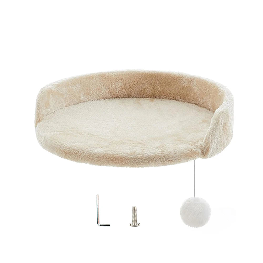 Plush Cat Tree Replacement Platform - Beige