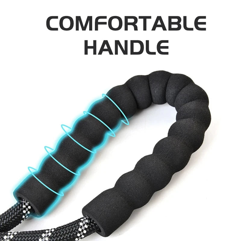 Reflective Rope Dog Lead with Padded Handle