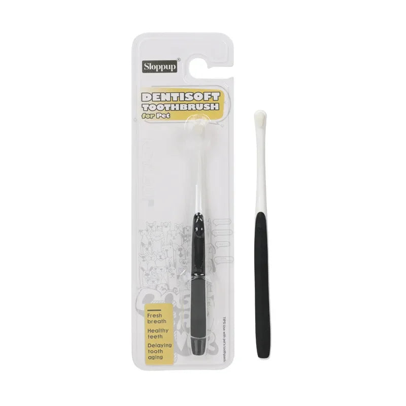 Small Round-Head Toothbrush for Pets