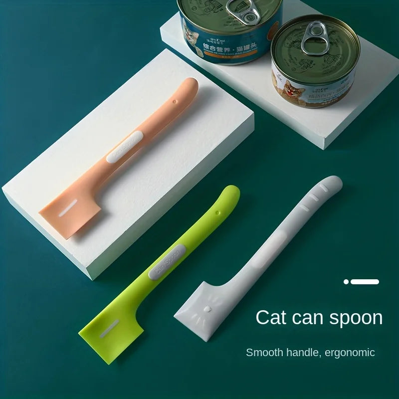 Long-Handled Pet Food Tin Spoon
