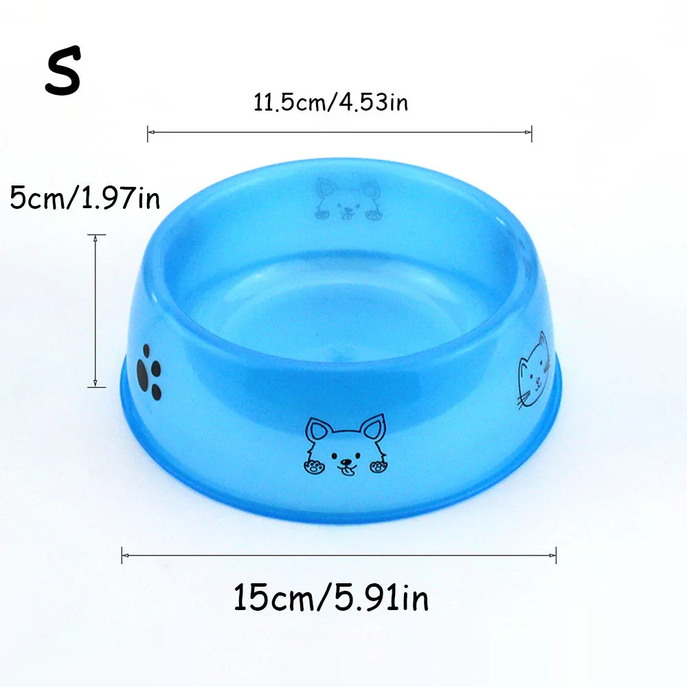 Clear Printed Pet Bowl