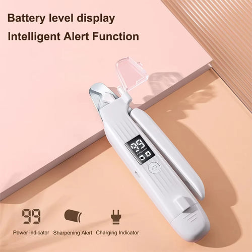 2-in-1 Electric Nail Trimmer and Grinder with LED