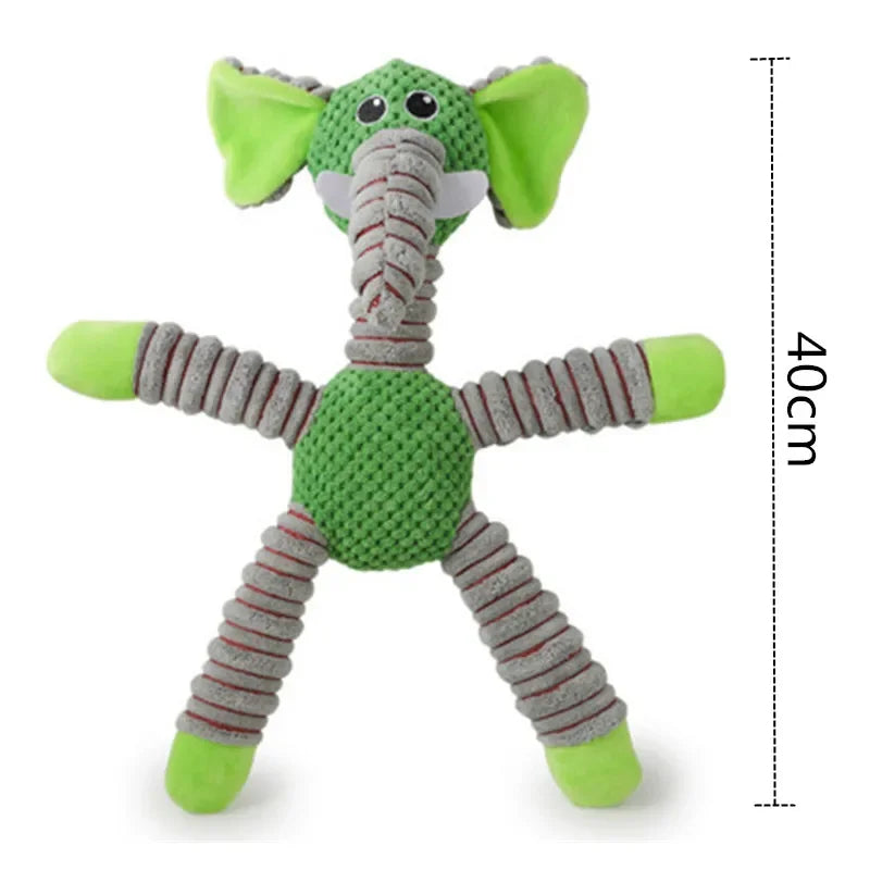 Large Squeaky Plush Animal Dog Toy