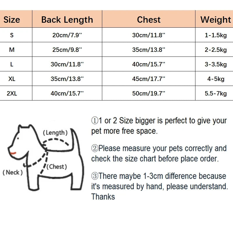 Fleece Teddy Coat for Small Dogs