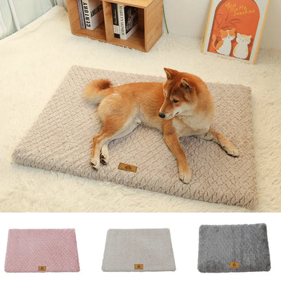 Sponge Crate Mat with Faux Fur Cover