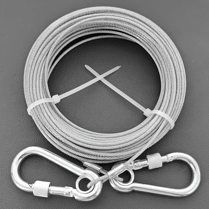 Heavy-Duty Steel Dog Tie-Out Cable