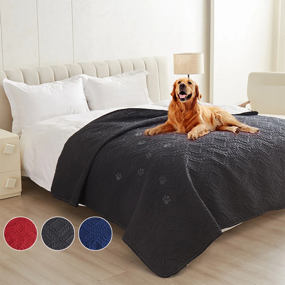 Waterproof Bed and Sofa Cover - Black / 102 x 127 cm