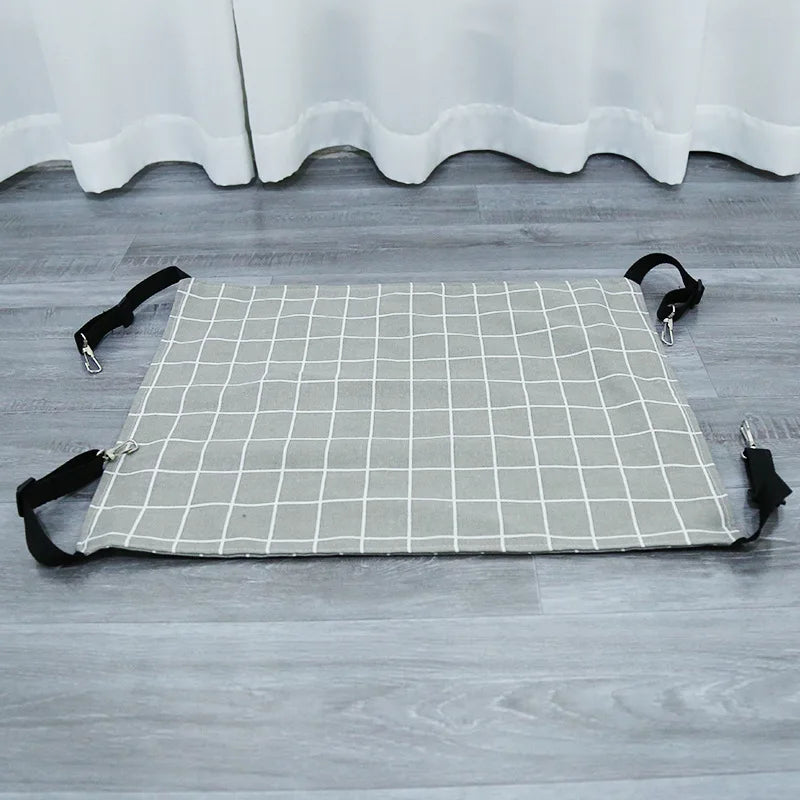 Hanging Cage Hammock - Thin-Grey Grid / S (38 x 35 cm)