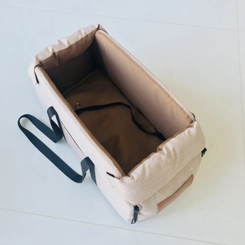 Console Car Seat for Small Dogs and Cats
