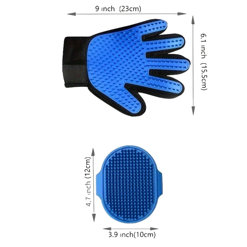 Grooming Glove and Brush Set