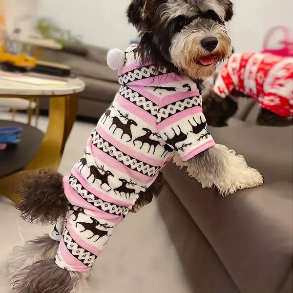 Reindeer Fleece Pyjamas for Dogs