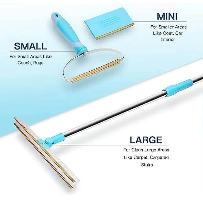 Telescopic Carpet Rake for Pet Hair