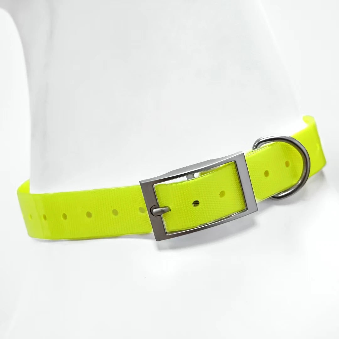 Waterproof TPU Dog Collar - Yellow