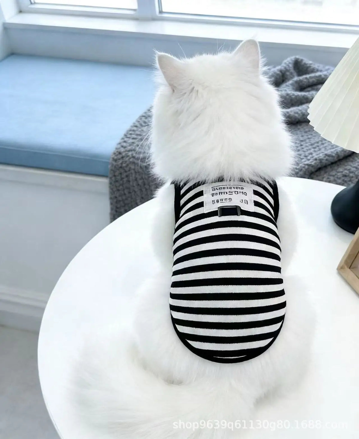 Striped Knit Vest for Small Dogs