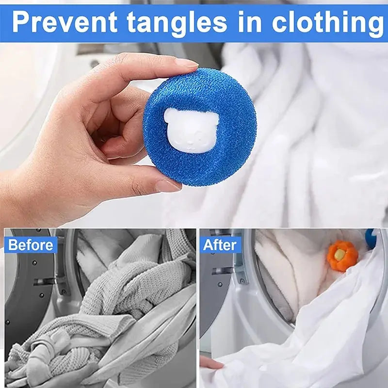 Laundry Pet Hair Catcher Balls, Pack of 5