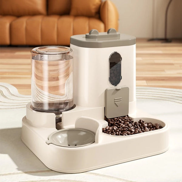 Gravity Pet Feeder and Water Dispenser Set