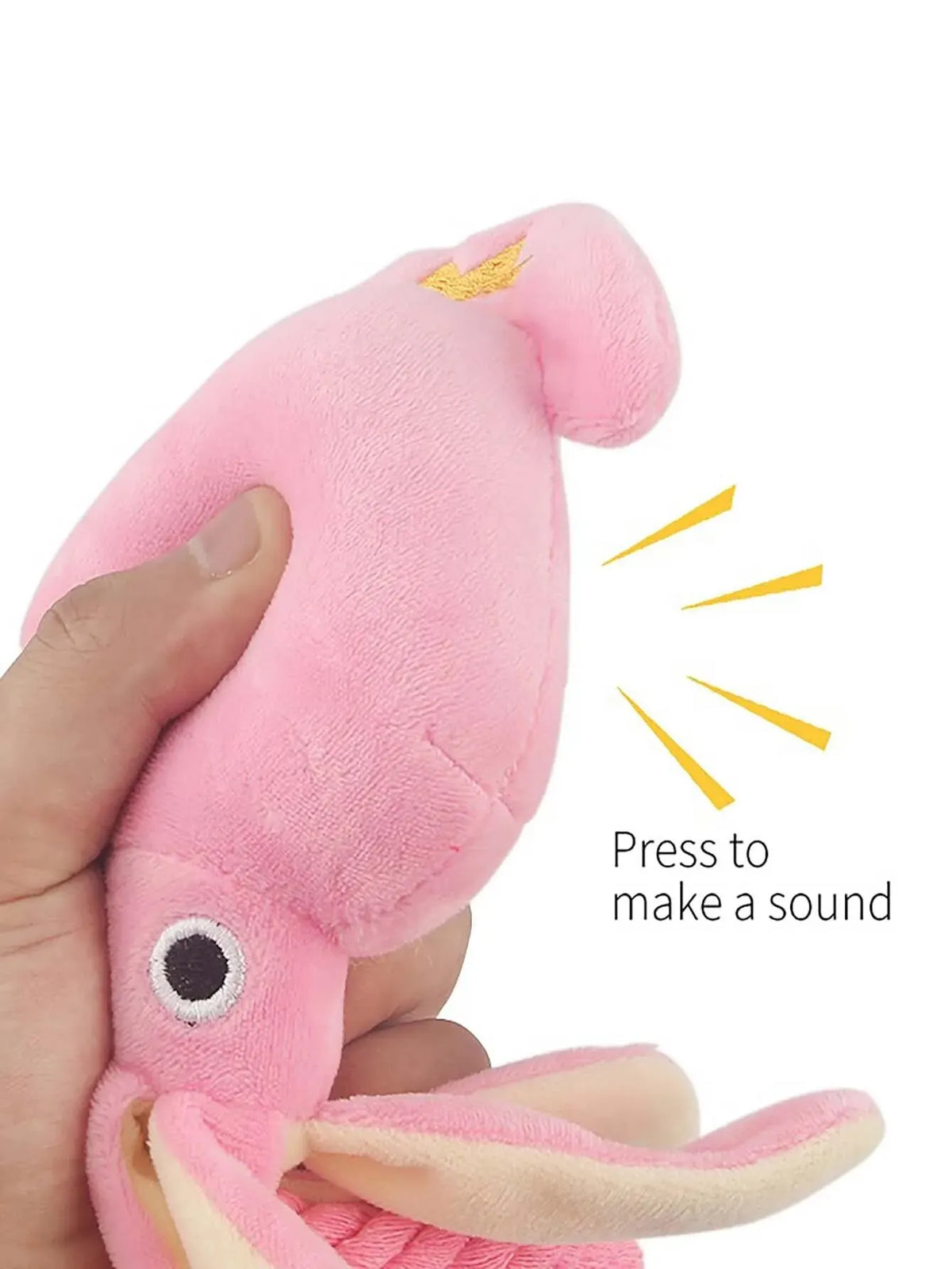 Plush Squid Rope Dog Toy