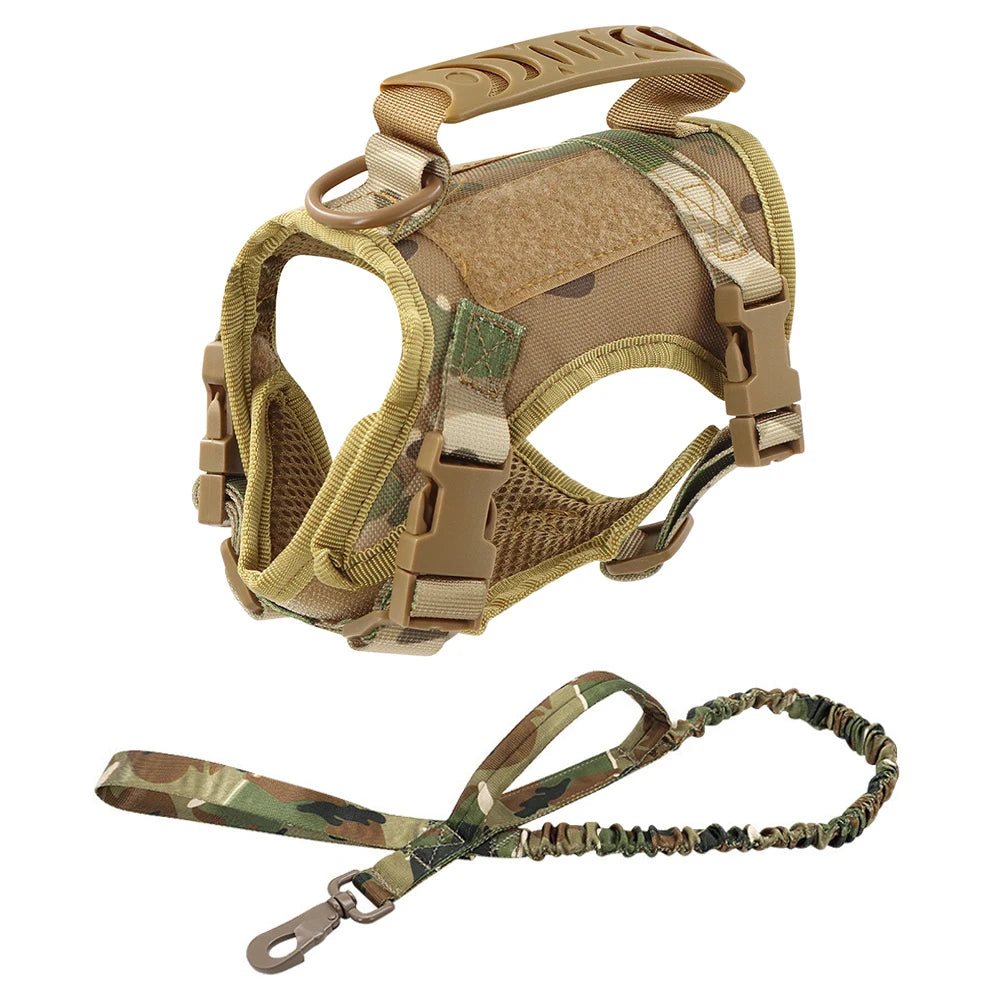 Tactical Cat Harness - Camouflage, harness and lead