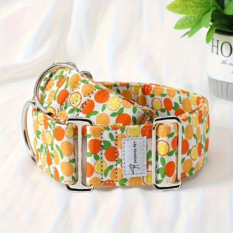 Wide Patterned Martingale Collar