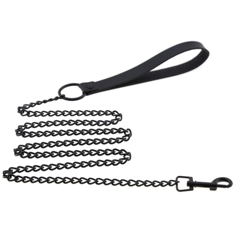 Chew-Proof Chain Dog Lead with Padded Handle