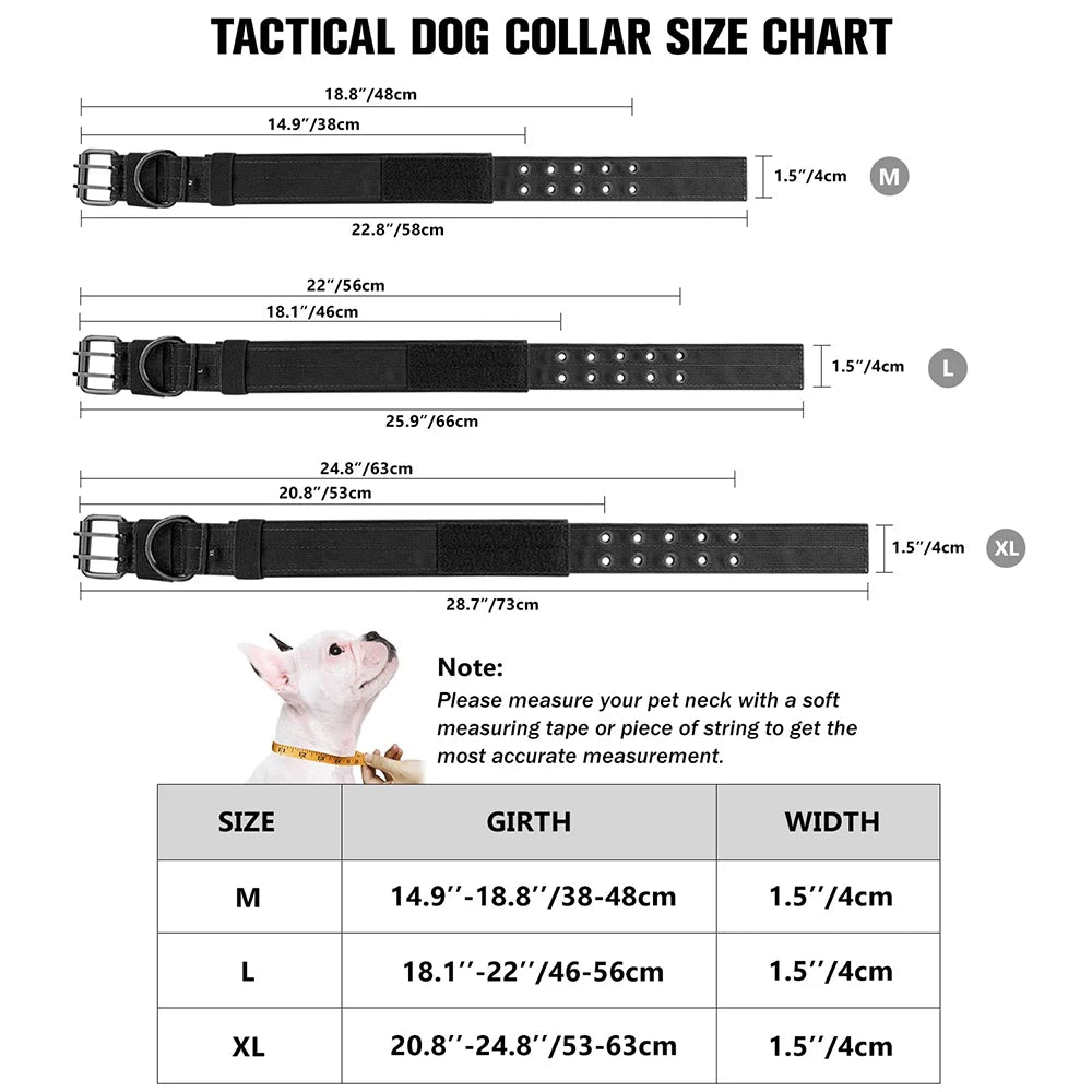 Tactical Military-Style Dog Collar