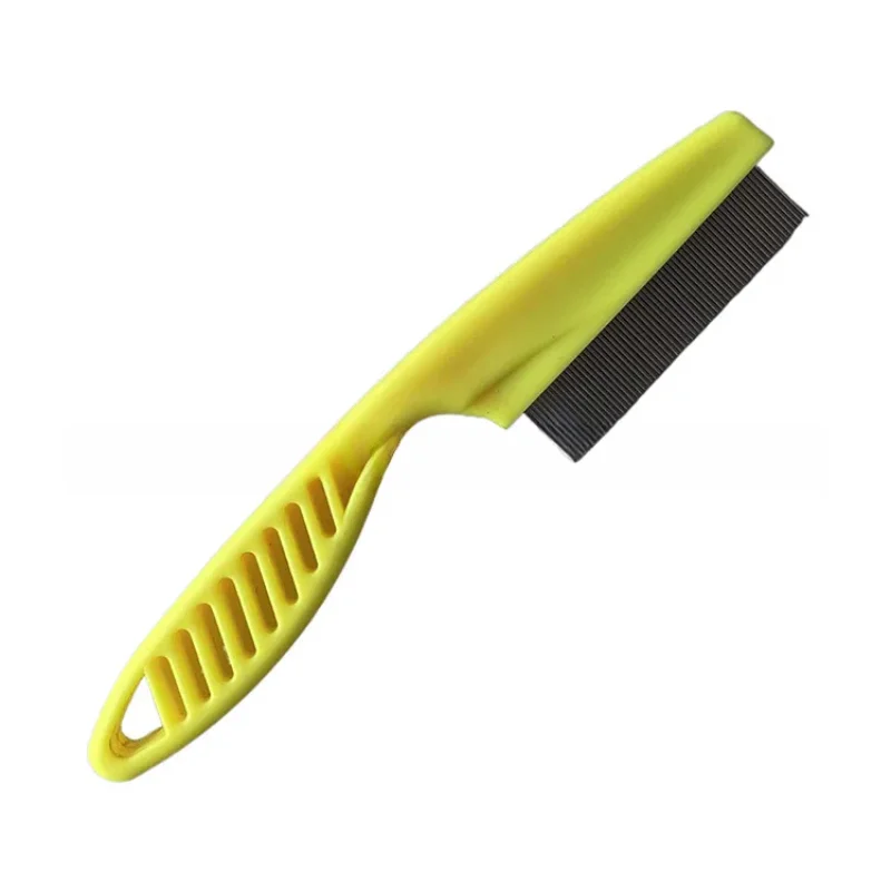 Stainless Steel Flea Comb - Yellow / S