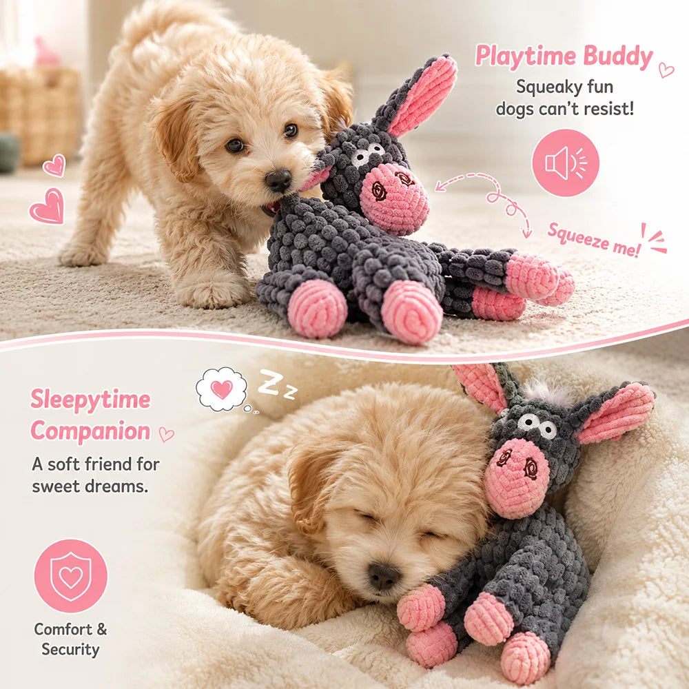 Squeaky Plush Animal Dog Toys
