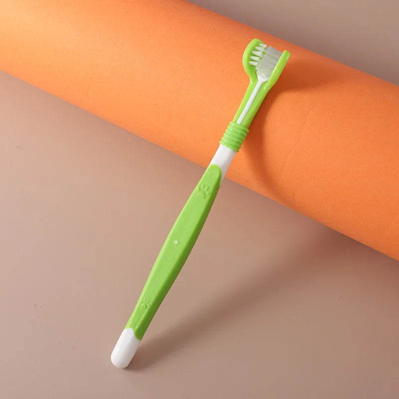 Three-Sided Dog Toothbrush