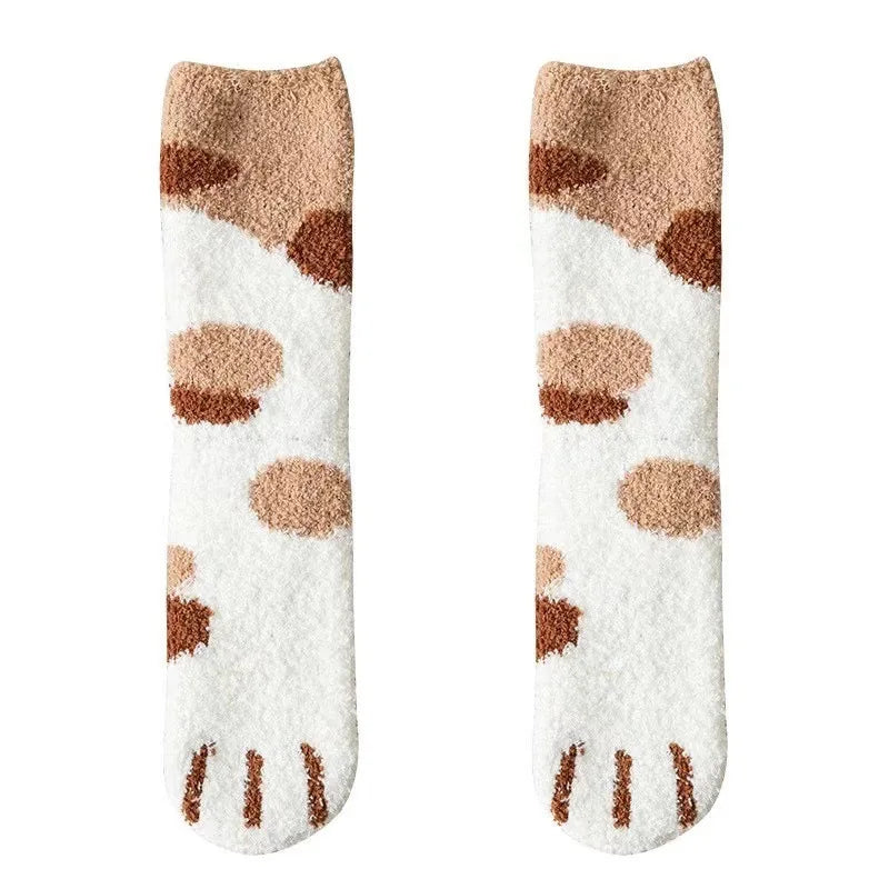 Warm Cat Paw Socks
