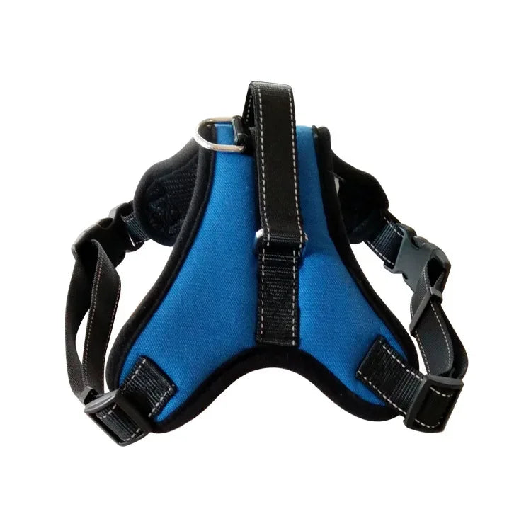 Quick-Release Padded Dog Harness Vest - Blue Dog Harness / M