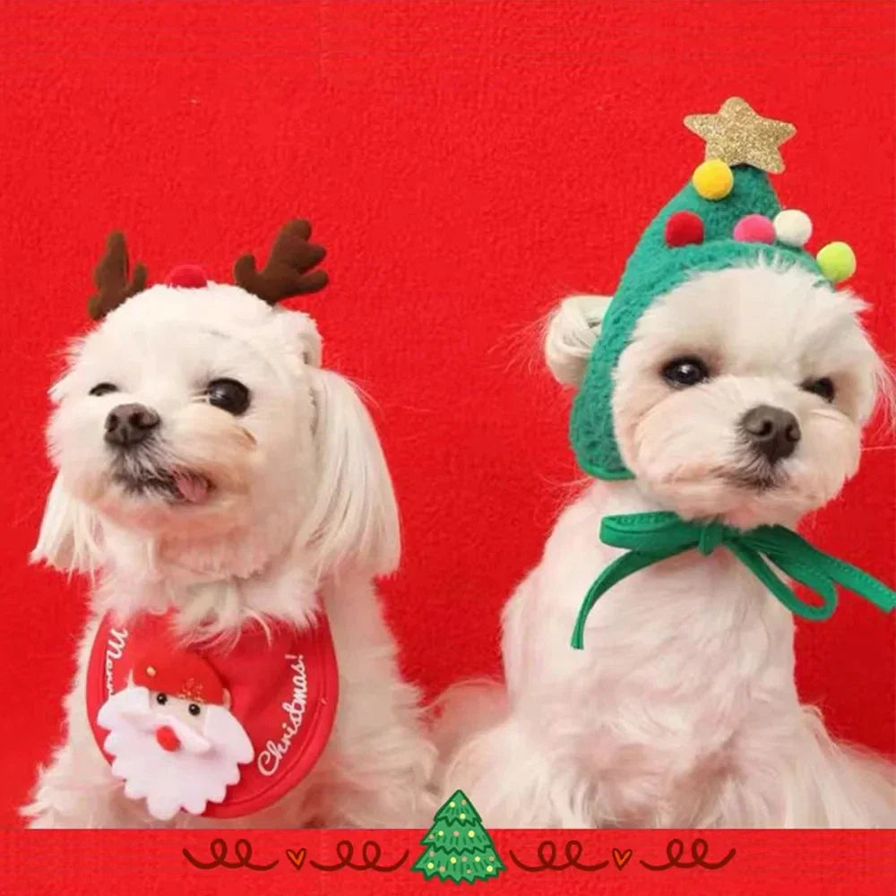 Christmas Hat or Bib for Pets
