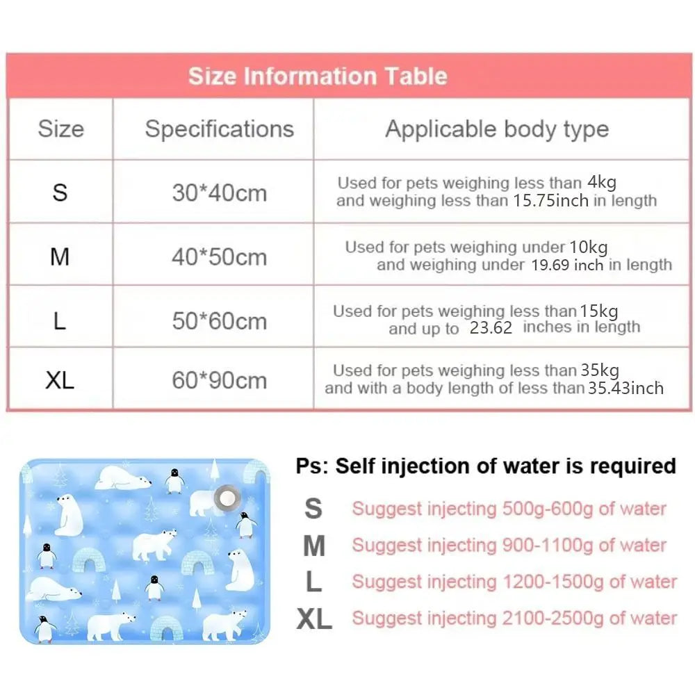 Self-Cooling Gel Mat for Dogs and Cats
