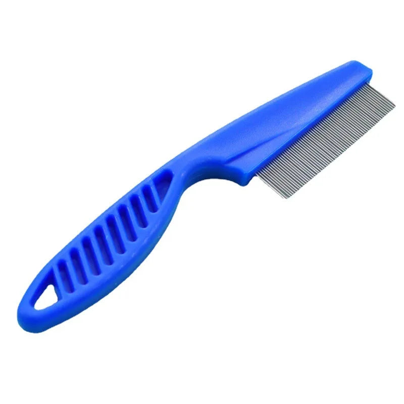 Stainless Steel Flea Comb - Blue / S