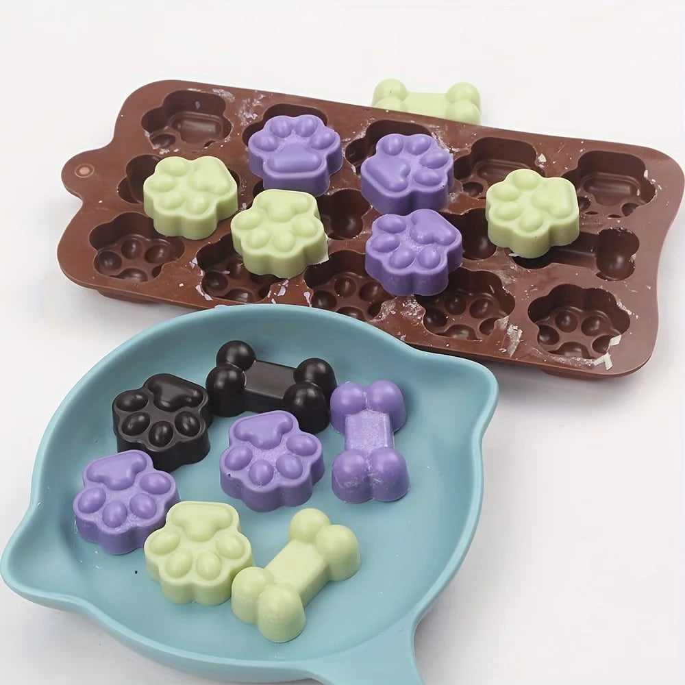 Bone and Paw Silicone Treat Mould