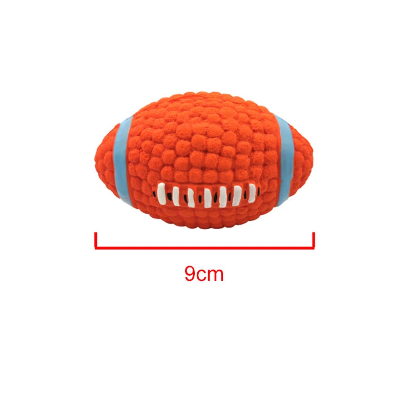 Squeaky Latex Rugby Ball for Dogs