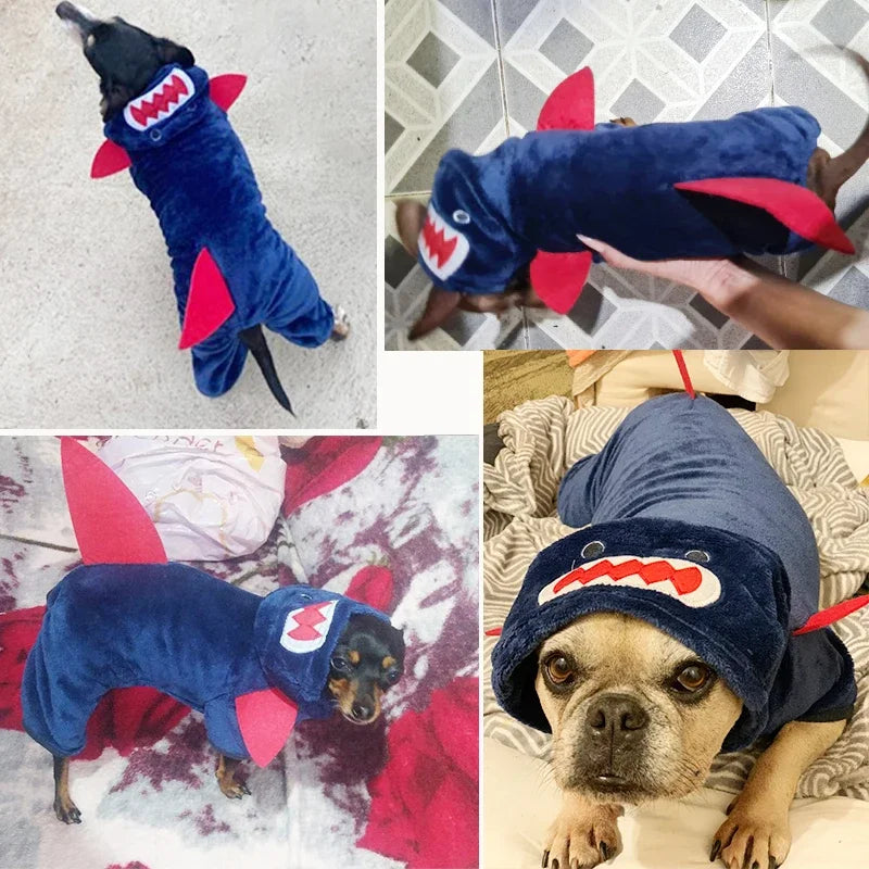 Fleece Animal Costume Hoodie for Small Dogs