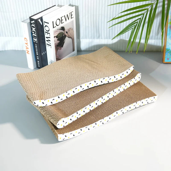 Cardboard Cat Scratcher on a Stand