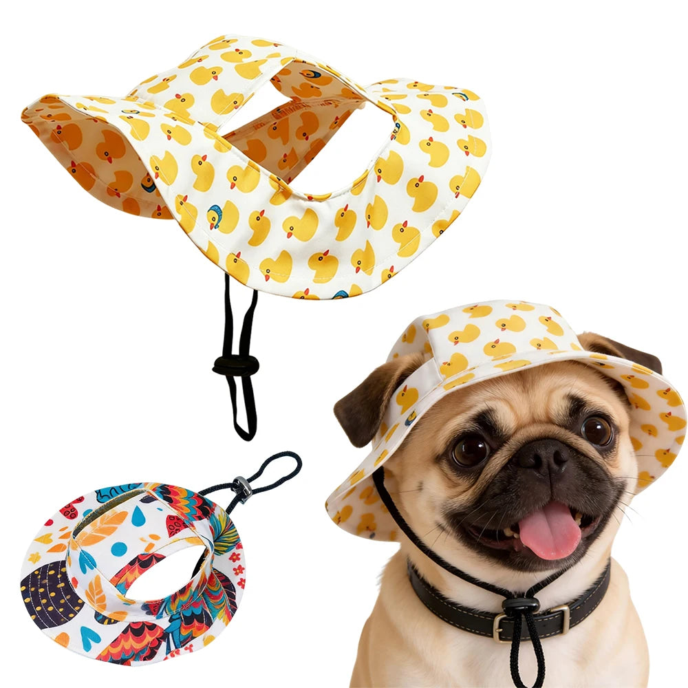 Printed Sun Cap for Dogs