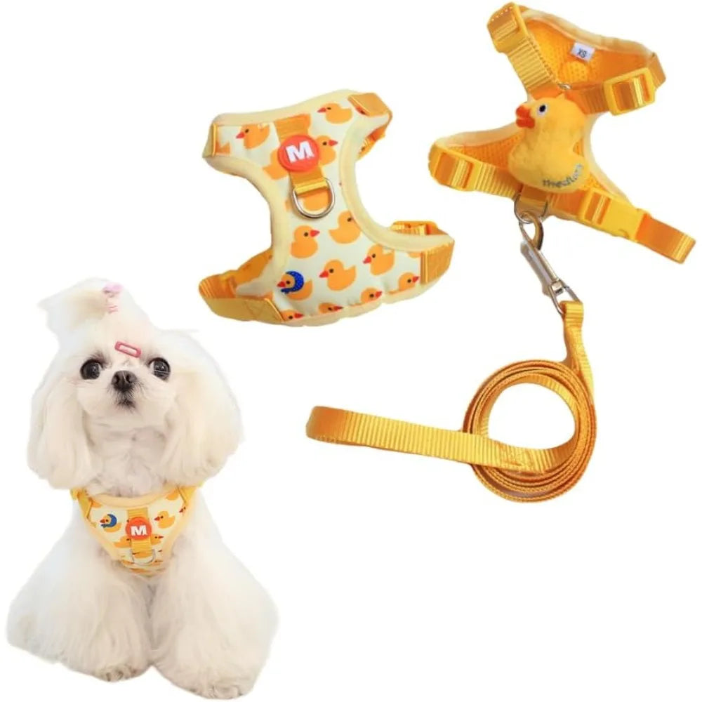 Soft Mesh Harness and Lead Set for Tiny Dogs