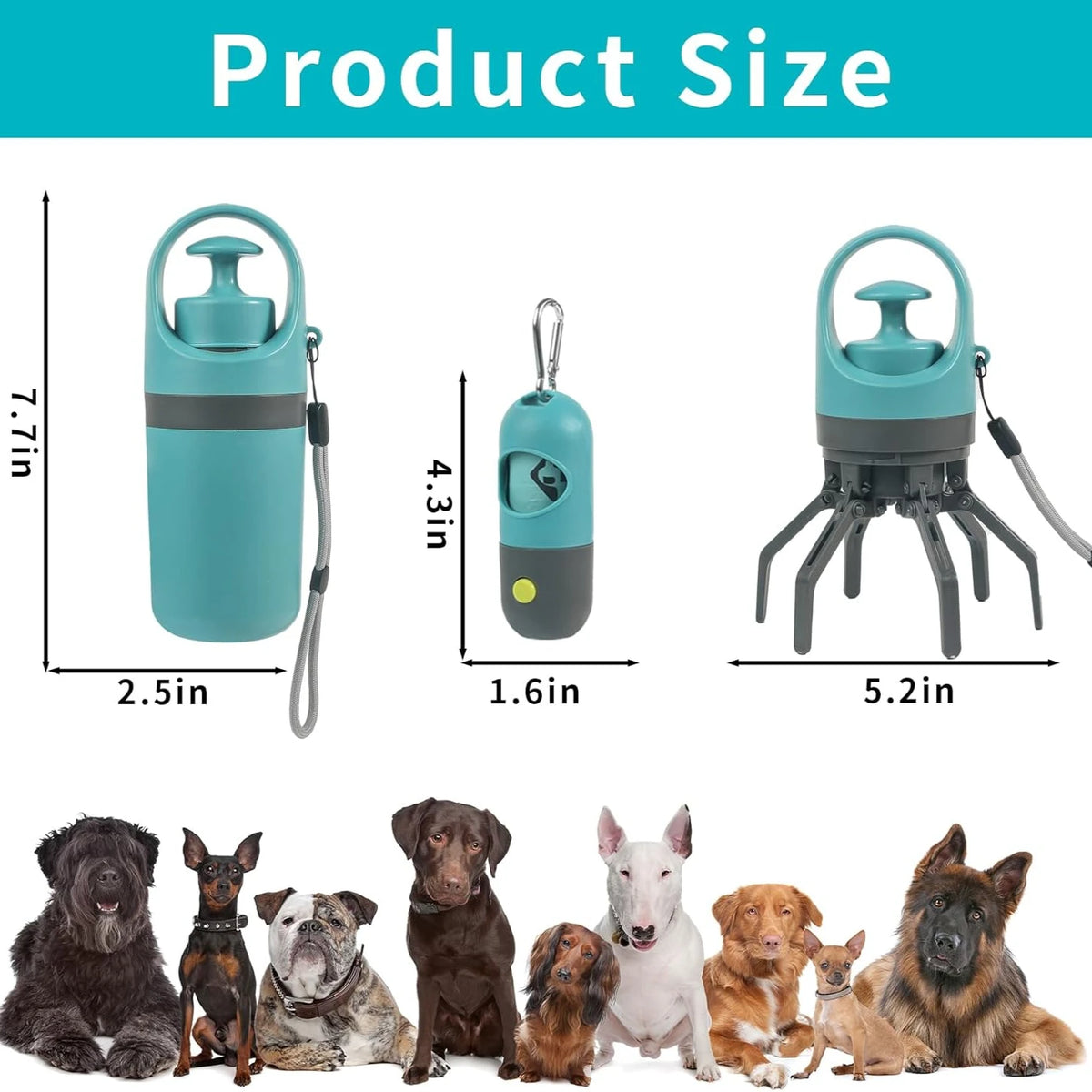 Claw Poop Scooper with Bag Holder