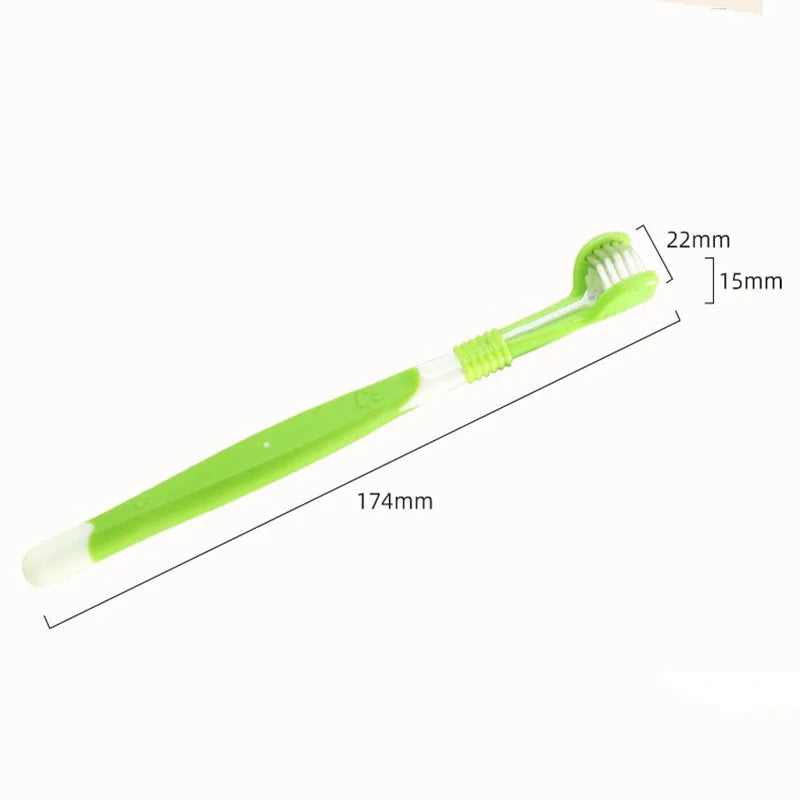 Three-Sided Dog Toothbrush