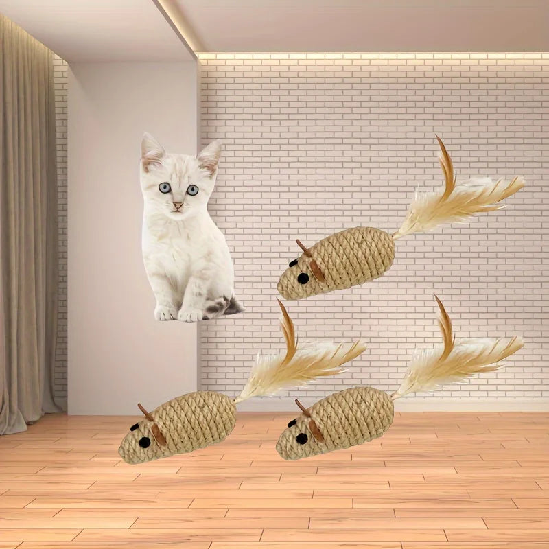 Sisal Mouse Cat Toy