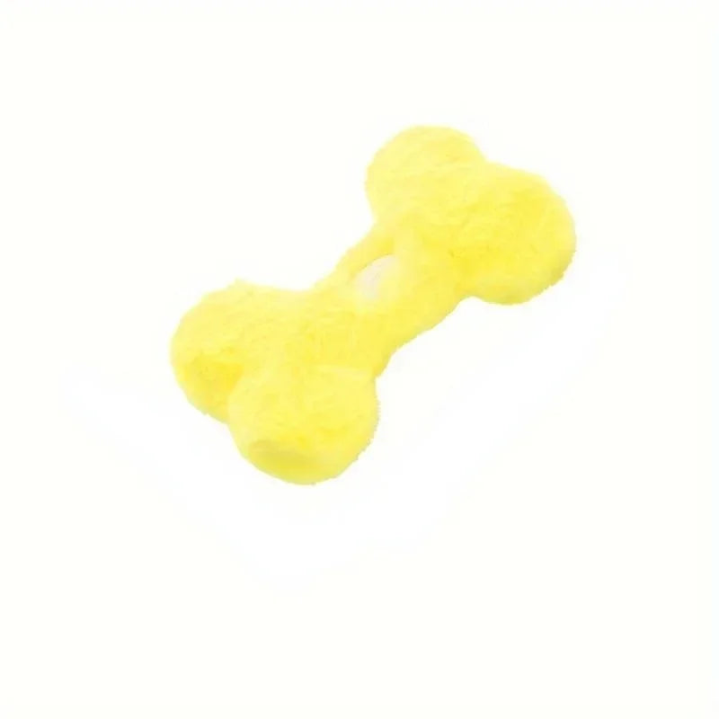 Fuzzy Plush Bone Dog Toy
