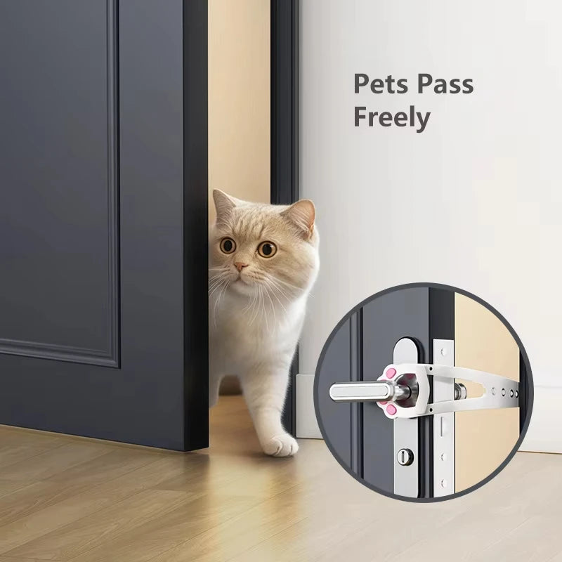 Cat Door Latch for Lever Handles